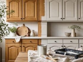 peindre des portes cuisine chene