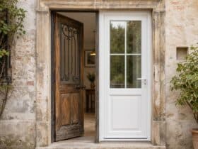 Remplacer une porte bois ossature fer par une porte PVC : ce que l'encadrement ancien change à tout 12 changer porte entree bois ossature fer par porte pvc