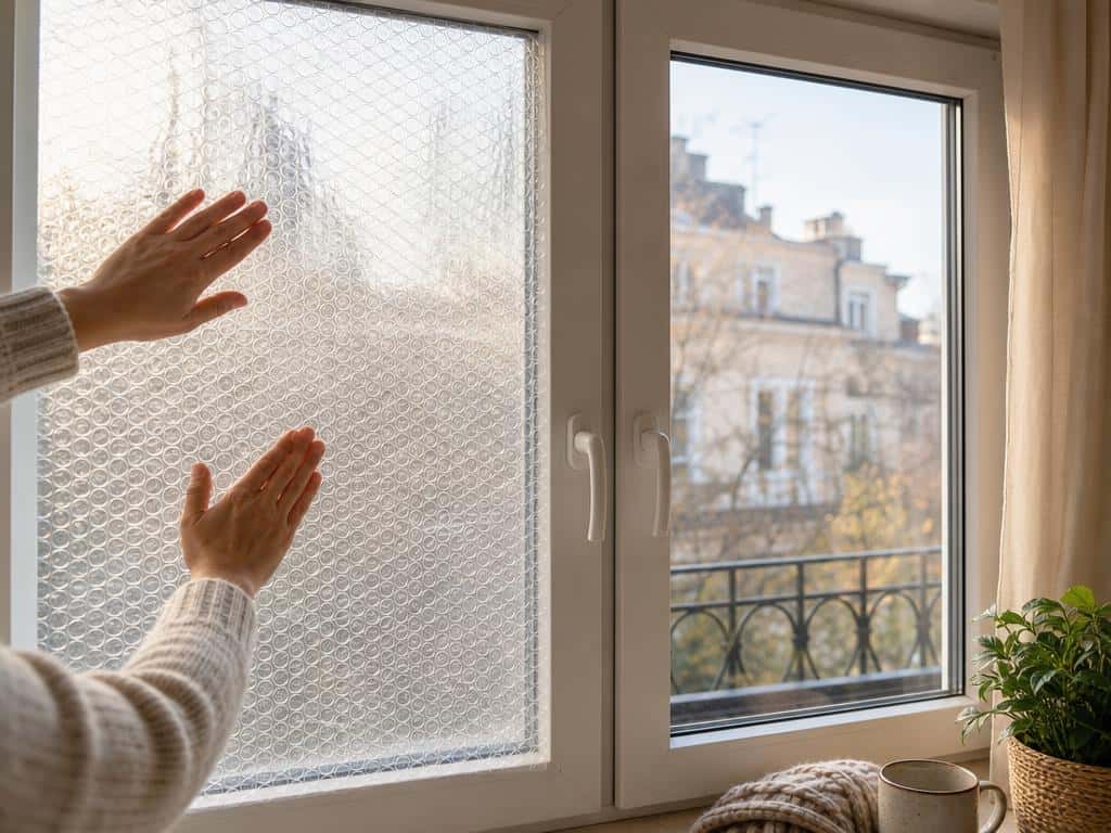 pourquoi est il conseille de mettre du papier bulle sur votre fenetre