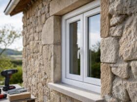 quelle fixation fenetre pvc mur pierres
